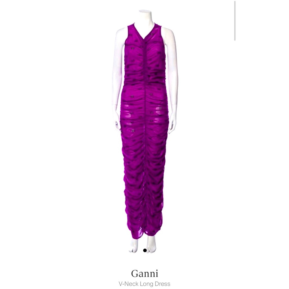 New Gianni V neck long dress